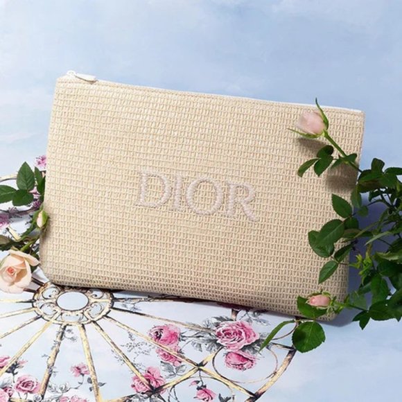 Dior CD logo pouch makeup cosmetic bag - Picture 1 of 9